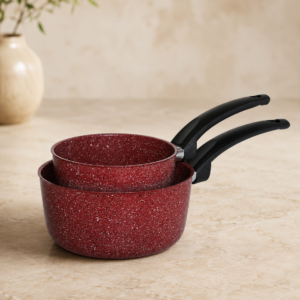 LOT 2 CASSEROLE 16&18 CM COOK ART PRIVILEGE IND ROUGE