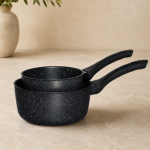 LOT 2 CASSEROLE 16&20 COOK'ART PRIVILEGE IND NOIR