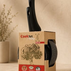 LOT 2 CASSEROLE 16&20 COOK'ART PRIVILEGE IND NOIR