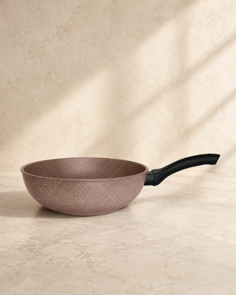 Wok 28 COOK'ART PRIVILEGE IND BROWN — Marron