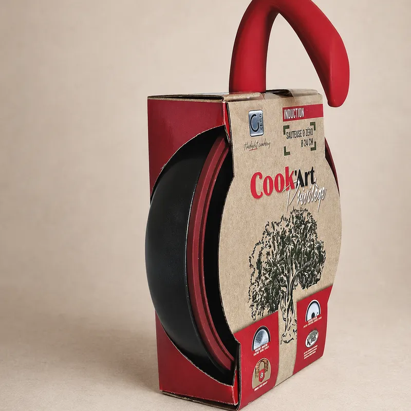 Sauteuse 24cm+CV Silicone G-ZERO Cook'Art Privilège