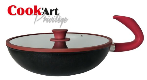 Wok 28cm+CV SIL G-ZERO Cook'Art Privilège