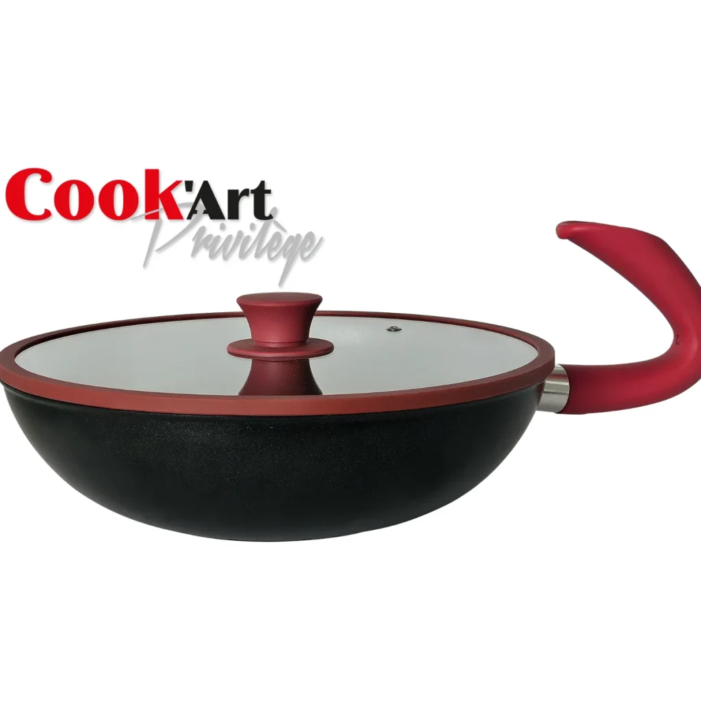 Wok 28cm+CV SIL G-ZERO Cook'Art Privilège