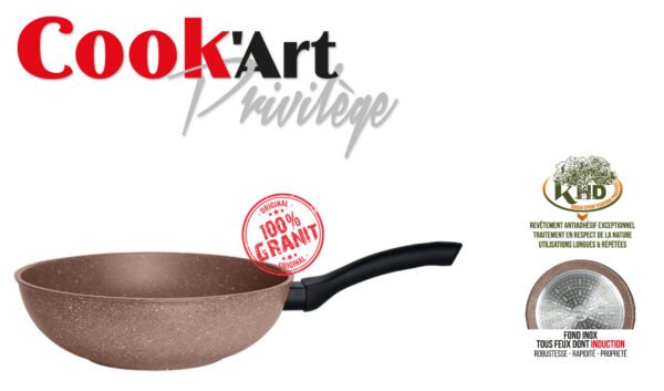 Wok Induction 28 cm Cook'Art Privilège