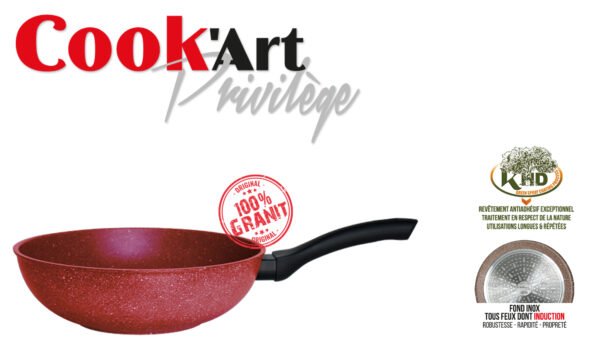 Wok Induction 28 cm Cook'Art Privilège