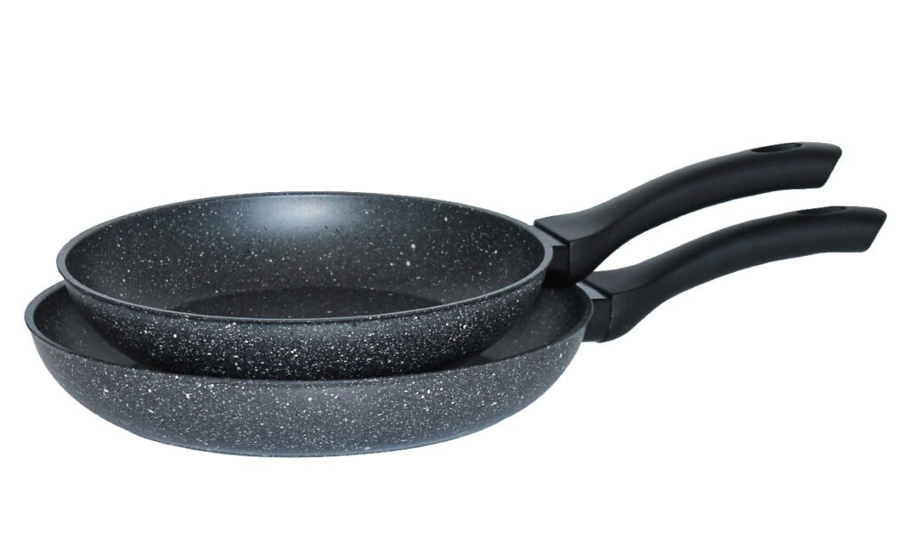 Lot de 2 Poêles Induction Cook'Art Privilège 24&28 cm — Gris
