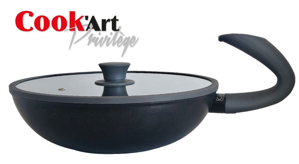 Sauteuse 24cm+CV Silicone G-ZERO Cook'Art Privilège — Gris
