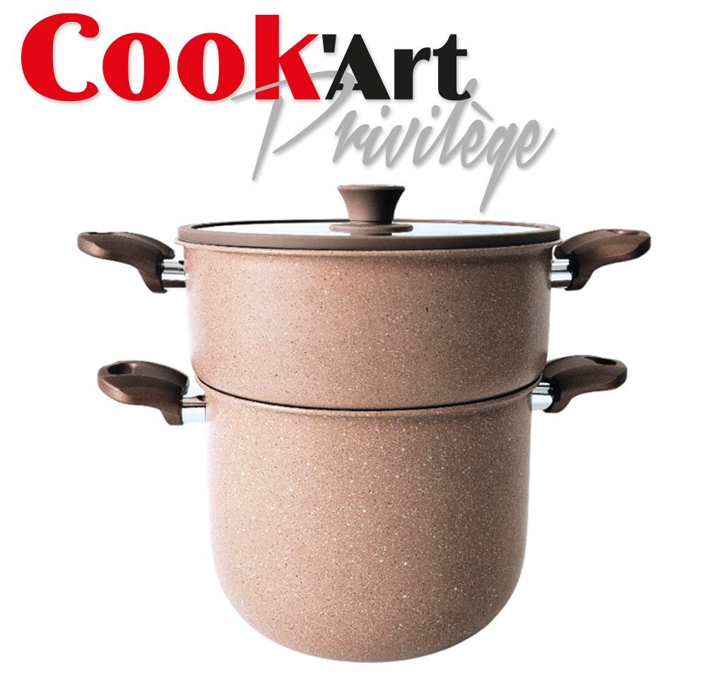 Couscoussier Induction 6L Cook'Art Privilège — Gris