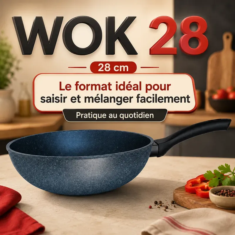 Wok Induction 28 cm Cook'Art Privilège